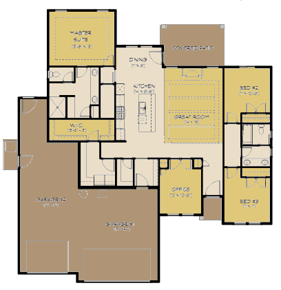 The Denali Floorplan Sunrise Homes Of Idaho